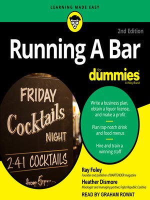cover image of Running a Bar for Dummies